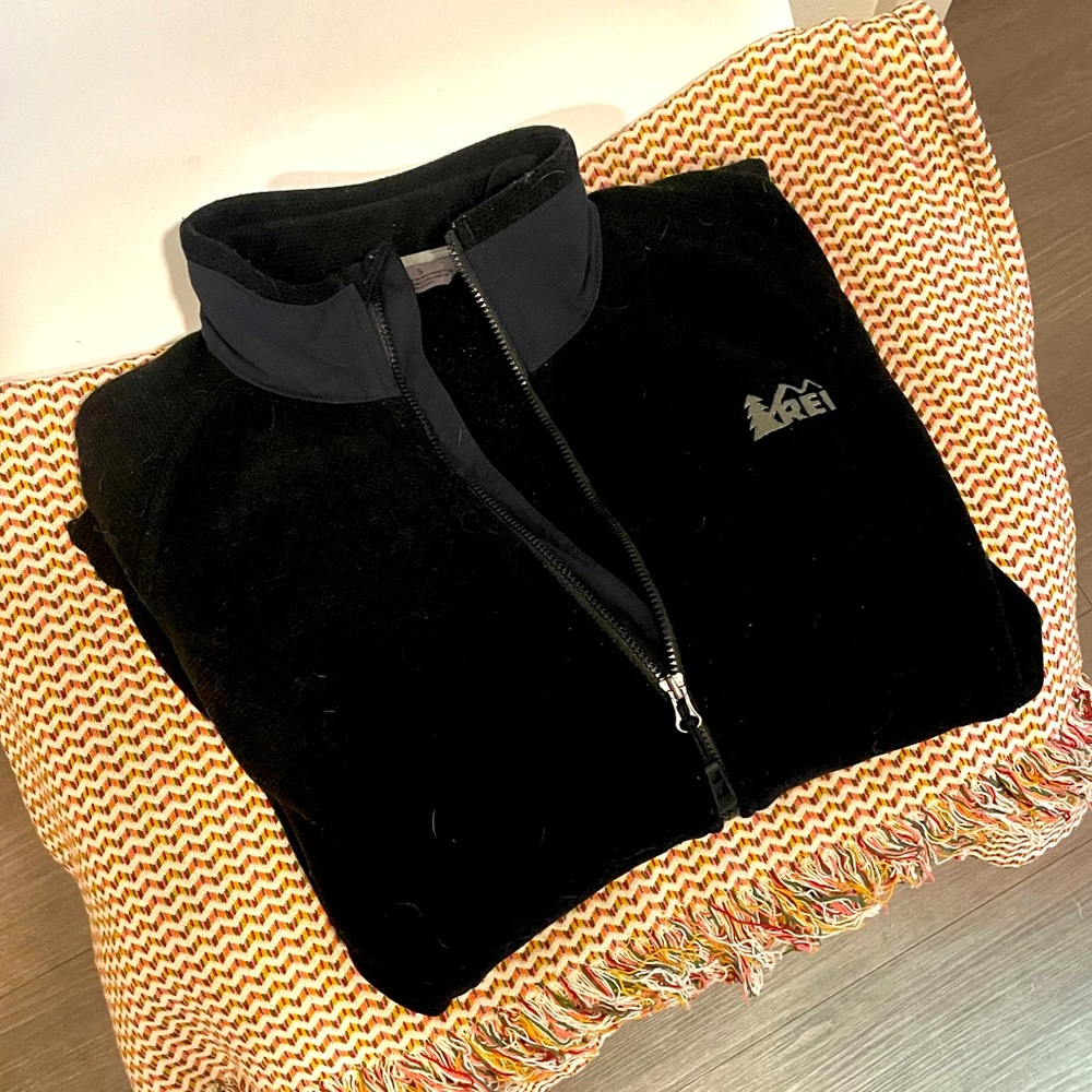 REI Black Zip up Jacket!